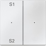 Merten MEG5226-0419 Wippen für Taster-Modul 2-fach (Szene1/2 blank) polarweiß System M 