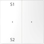 Merten MEG5226-6035 Wippen für Taster-Modul 2-fach (Szene1/2 blank) Lotosweiß System Design 