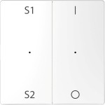 Merten MEG5228-6035 Wippen für Taster-Modul 2-fach (Szene1/2 1/0) Lotosweiß System Design 