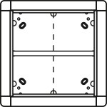 Ritto 1881520 Unterputzrahmen 4 Modulplätze quadratisch silber 