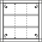 Ritto 1881950 Unterputzrahmen 9 Modulplätze graubraun 