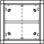 Ritto 1883520 Aufputzrahmen 4 Modulplätze quadratisch silber 