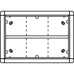 Ritto 1883620 Aufputzrahmen 6 Modulplätze silber 