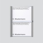 Sonderartikel: Siedle TM611-2,BTM650-2TM Namensschild komplett Titan-Metallic 200029040-00 