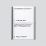 Sonderartikel: Siedle TM612-2,BTM650-02SM Namensschild komplett Silber-Metallic 200029788-00 