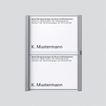 Sonderartikel: Siedle TM612-2,BTM650-02SM Namensschild komplett Silber-Metallic 200029788-00 