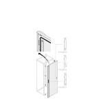 Striebel & John PDNB1826A Tür aus Stahlblech Rastereinheit 12/Bauhöhe 8 1-feld breit 1STQ001252M0000 