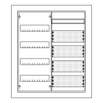 Striebel & John U42MMW Mediakleinverteiler Unterputz 4-reihig mit Blendrahmen und Wifi-Tür 2CPX030683R9999 