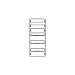 Striebel & John 1V0KA Reiheneinbaugeräte-Modul Reihenabstand 125mm 4RE / BH0 1FB 2CPX037593R9999 
