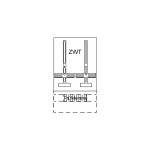 Striebel & John KF421 Zählerwechselplatte mit Zählerkreuz 2CPX038484R9999 