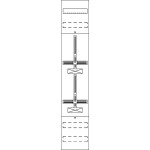 Striebel & John FD19DH Zählerfeld ohne Verdrahtung mit Dreipunkt-Befestigung 9RE 2CPX054042R9999 