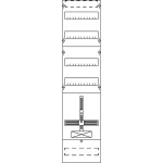 Striebel & John FD17KH1 Zählerfeld ohne Verdrahtung mit Dreipunkt-Befestigung 7RE 2CPX054045R9999 