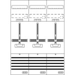 Striebel & John DF37G3 Zählerfeld 7RE 3Z vorverdrahtet mit Zählerkreuz 2CPX054111R9999 