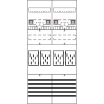 Striebel & John BF27T4 Zählerfeld 7RE 4Z vorverdrahtet mit BKE-I 2CPX054129R9999 