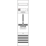 Striebel & John DF17Q1 Zählerfeld 7RE 1Z vorverdrahtet mit Zählerkreuz 2CPX054137R9999 