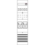 Striebel & John BF17A2XAM Zählerfeld 7RE 2ZM vorverdrahtet mit BKE-I 2CPX054168R9999 