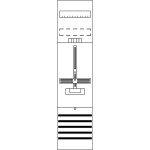 Striebel & John DF17A1XB Zählerfeld 7RE 1Z 16Q vorverd. mit Zählerkreuz 16mm² 2CPX054179R9999 