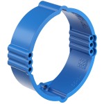 KAISER 1155-64 Putzausgleichring für Unterputzinstallation mit 24 mm Tiefe und 2x3 Schraubdomen, aus Kunststoff 