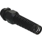 Kaiser 1546.07.06 Kabelverschraubung Syntec Kst. Pg 7 Kabel Ø 2.5-6.5mm (UL 5.0-6.5mm) schwarz RAL 9005 mit Knickschutz 50 Stück 