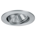 Brumberg 12361254 LED-Einbaustrahler 350 mA 7W 38° 4000K rund schwenkbar alu matt IP20 