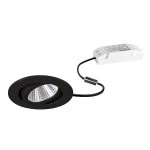 Brumberg 33353083 LED-Einbaustrahler 230V AC 50 Hz 6W 38° 3000K rund schwenkbar schwarz 