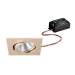 Brumberg 38144633 LED-Einbaustrahler 230V AC 50 Hz 6W 38° 3000K quadratisch schwenkbar, 