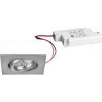 Brumberg 39365023 LED-Einbaustrahler 230V AC 50 Hz 6W 38° 3000K quadratisch schwenkbar, 