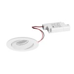 Brumberg 39379173 LED-Einbaustrahler 230V AC 50 Hz 7W 40° 3000K rund schwenkbar strukt 