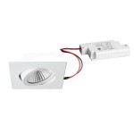 Brumberg 39462073 LED-Einbaustrahler 230V AC 50 Hz 6W 38° dim2warm 3000K - 1800K quadra 