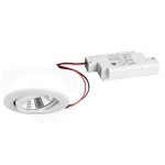 Brumberg 39463073 LED-Einbaustrahler 230V AC 50 Hz 6W 38° 3000K rund schwenkbar weiss, 