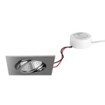 Brumberg 40365023 LED-Einbaustrahler 230V AC 50 Hz 6W 38° 3000K quadratisch schwenkbar, 