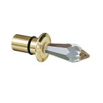 Brumberg 9733.05 Kristall-Austrittselement gold zu Faser S2 und S2M Aussendurchmesser: 17,5mm 