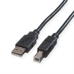 roline 11.02.8830 USB 2.0 Kabel Typ A-B schwarz 3 Meter 