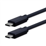 roline 11.02.9076 USB3.2 Gen2x2 Kabel C-C Stecker/Stecker 20Gbit/s 240W schwarz 1 Meter 