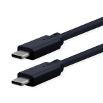 roline 11.02.9077 USB3.2 Gen2x2 Kabel C-C Stecker/Stecker 20Gbit/s 240W schwarz 1,5 Meter 