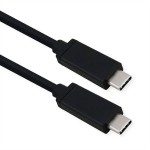 roline 11.02.9080 USB4 Gen 3 Kabel Emark C-C Stecker/Stecker 40Gbit/s 100W schwarz 0,5 Meter 
