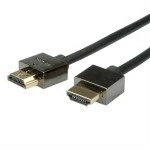 roline 11.04.5594 Notebook HDMI High Speed Kabel mit Ethernet schwarz 5 Meter 