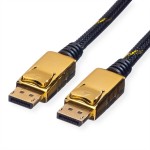 roline 11.04.5639 GOLD DisplayPort Kabel DP Stecker/Stecker 1,5 Meter 