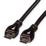 roline 11.04.5685 4K HDMI Ultra HD Kabel mit Ethernet Stecker/Stecker schwarz 10 Meter 
