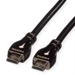 roline 11.04.5687 4K HDMI Ultra HD Kabel mit Ethernet Stecker/Stecker schwarz 20 Meter 