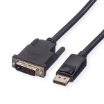 roline 11.04.5772 DisplayPort Kabel DP Stecker/DVI Stecker LSOH schwarz 2 Meter 