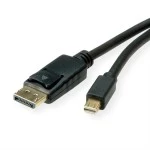 roline 11.04.5814 Mini DisplayPort Kabel v1.4 mDP/DP Stecker/Stecker schwarz 1 Meter 