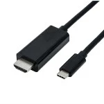 roline 11.04.5840 USB Typ C/HDMI Adapterkabel Stecker/Stecker 1 Meter 