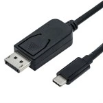 roline 11.04.5845 USB Typ C/DisplayPort Adapterkabel v1.2 Stecker/Stecker 1 Meter 