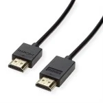 roline 11.04.5915 4K HDMI Ultra HD Kabel mit Ethernet aktiv Stecker/Stecker schwarz 5 Meter 