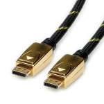 roline 11.04.5920 GOLD DisplayPort Kabel v1.4 DP Stecker/Stecker 1 Meter 