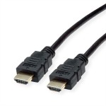roline 11.04.5932 HDMI High Speed Kabel mit Ethernet TPE schwarz 2 Meter 