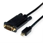 roline 11.04.5975 Kabel Mini DisplayPort-VGA Mini DP Stecker/VGA Stecker schwarz 1 Meter 