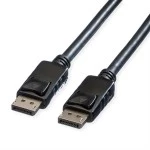 roline 11.04.5982 DisplayPort Kabel DP-DP v1.2 Stecker/Stecker TPE schwarz 2 Meter 