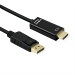 roline 11.04.5995 DisplayPort Kabel DP/UHDTV Slim Stecker/Stecker schwarz 1 Meter 